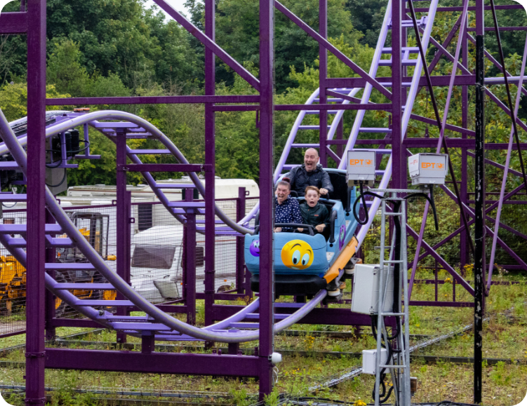 Guests on rollercoaster