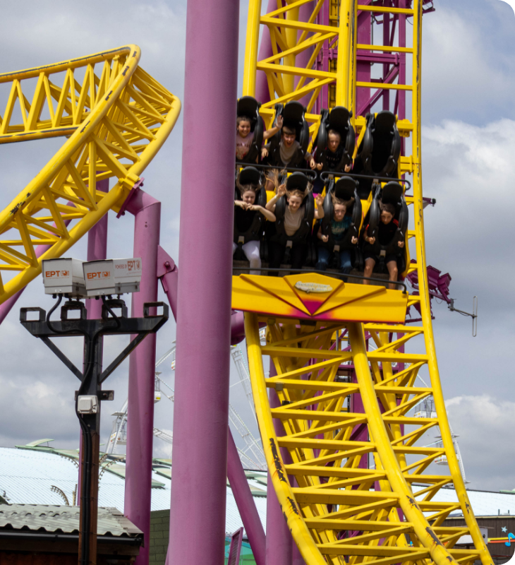 Rollercoaster multi-shot system